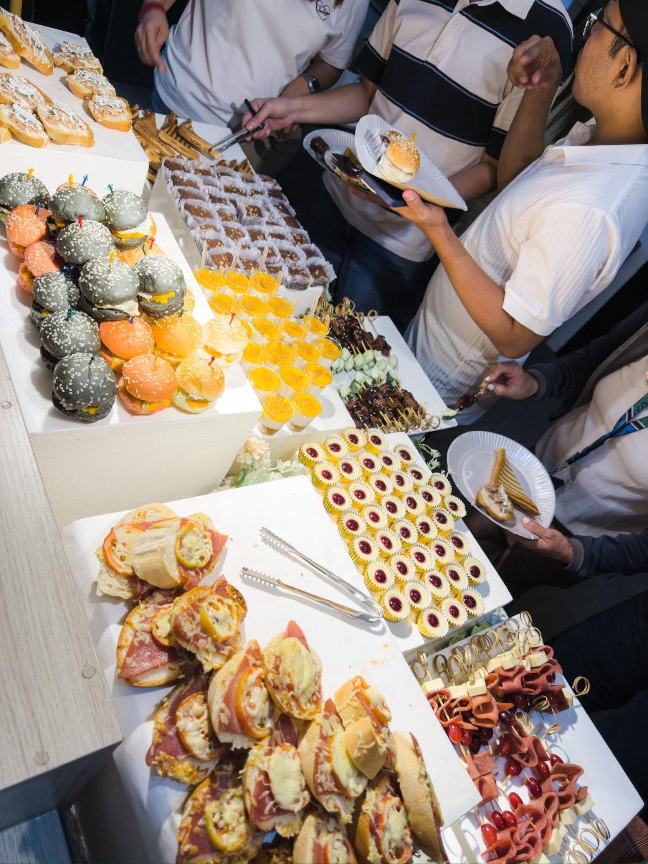 A team celebration spread at the MD365VA office
