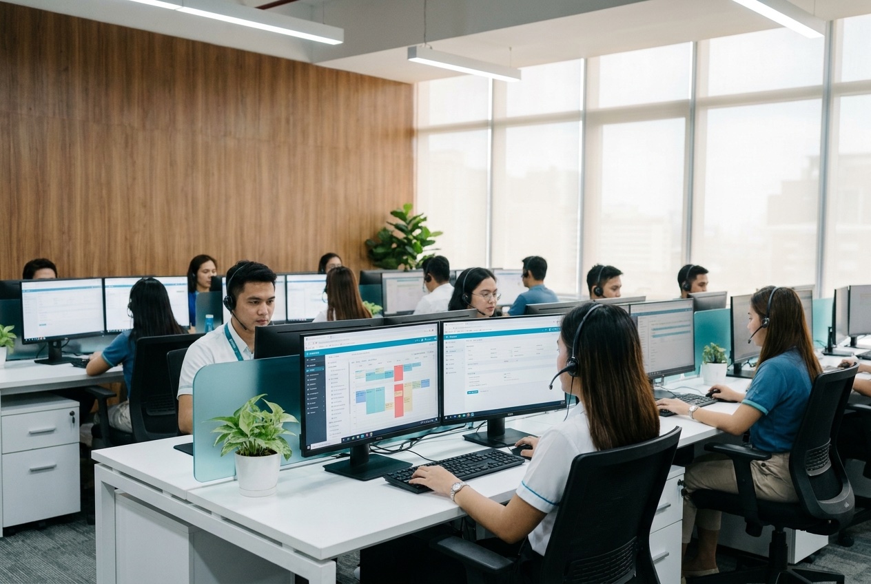 The MD365VA operations floor in Davao City
